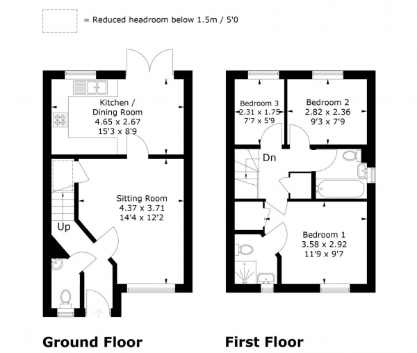 Floor Plan Image for 3 Bedroom Semi-Detached House for Sale in Reynolds Drive, Alton