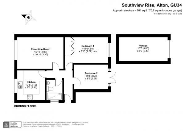 Floor Plan Image for 2 Bedroom Ground Maisonette for Sale in Southview Rise, Alton