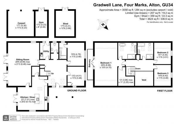 Floor Plan Image for 4 Bedroom Detached House for Sale in Gradwell Lane