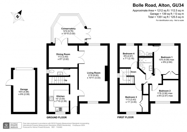 Floor Plan Image for 4 Bedroom Detached House for Sale in Bolle Road, Alton