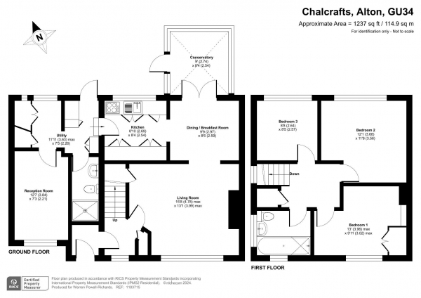 Floor Plan Image for 4 Bedroom Semi-Detached House for Sale in Alton