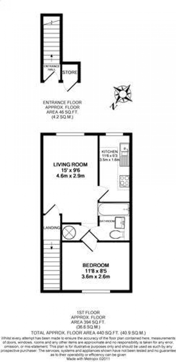 Floor Plan Image for 1 Bedroom Retirement Property to Rent in Alton