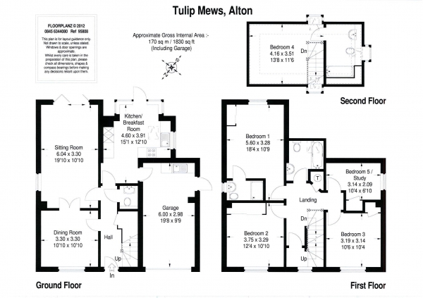 Floor Plan for 5 Bedroom Detached House to Rent in Alton, GU34, 4BF - £473 pw | £2050 pcm