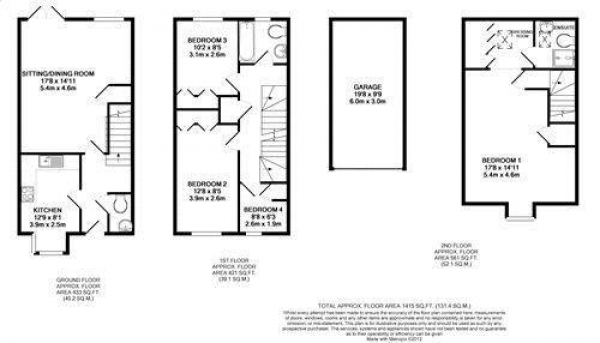 Floor Plan Image for 4 Bedroom Semi-Detached House to Rent in Four Marks