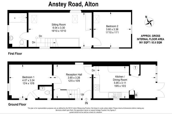 Floor Plan Image for 2 Bedroom Barn Conversion to Rent in Alton