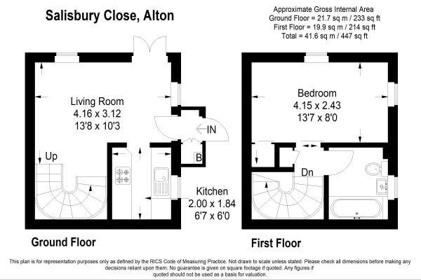 Floor Plan Image for 1 Bedroom Cluster House to Rent in Alton