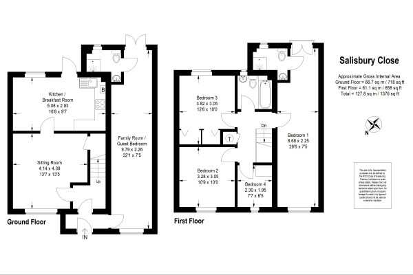 Floor Plan Image for 4 Bedroom Detached House to Rent in Alton