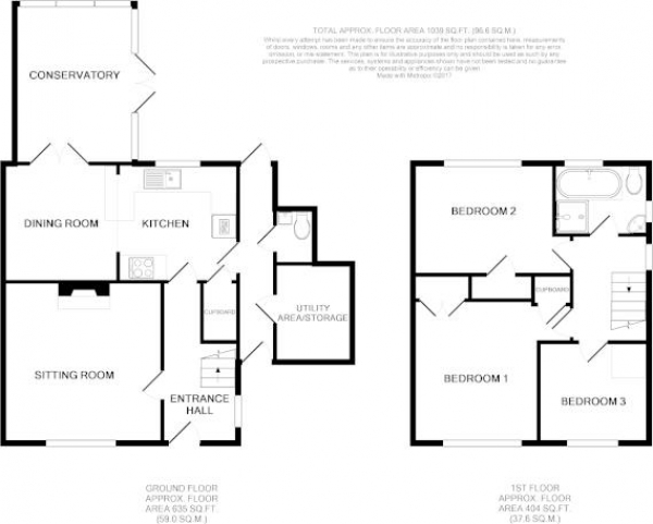 Floor Plan Image for 3 Bedroom Semi-Detached House to Rent in Ropley