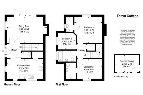 Floor Plan Image for 3 Bedroom Detached House for Sale in Hale House Lane, Churt