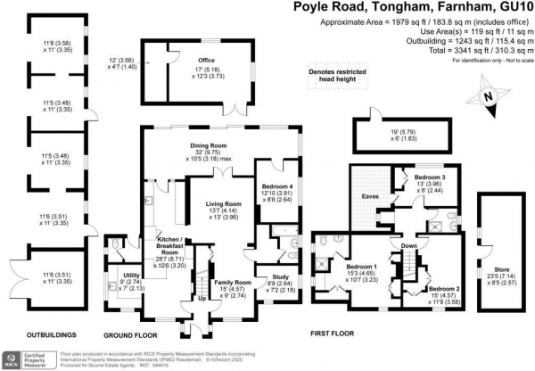 Floor Plan Image for 3 Bedroom Commercial Property for Sale in A freehold commercial site set in stunning grounds
