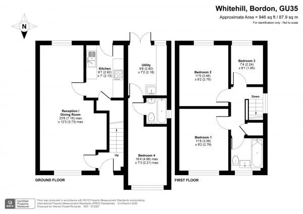 Floor Plan Image for 4 Bedroom Detached House for Sale in Dudley Close, Bordon