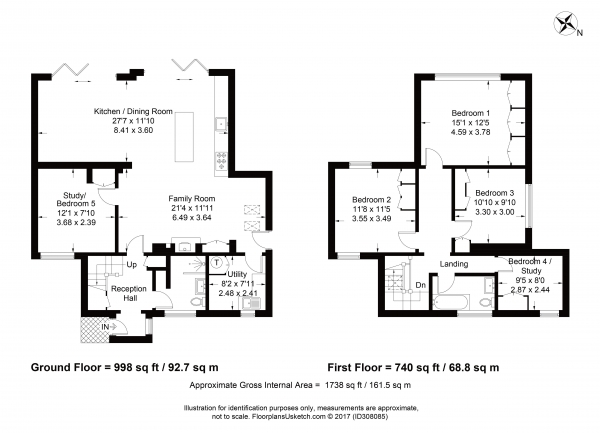 Floor Plan Image for 4 Bedroom Detached House for Sale in Edward Road, Farnham