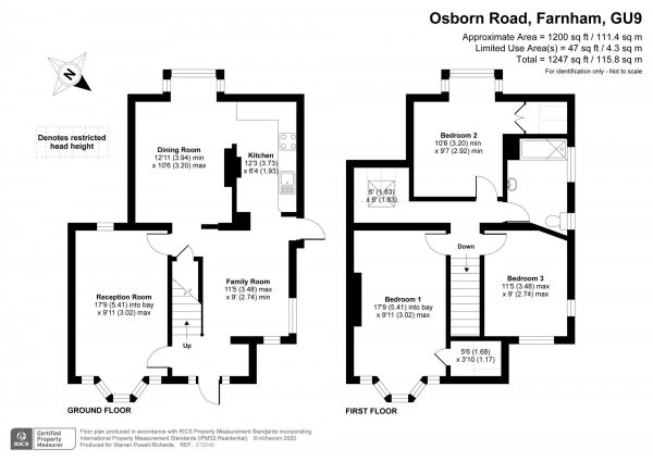 Floor Plan Image for 3 Bedroom Semi-Detached House for Sale in Osborn Road, Farnham