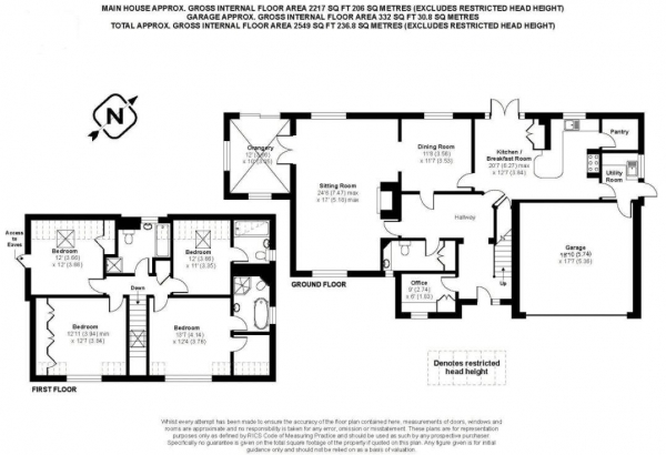 Floor Plan Image for 4 Bedroom Detached House for Sale in Tilford Road, Farnham