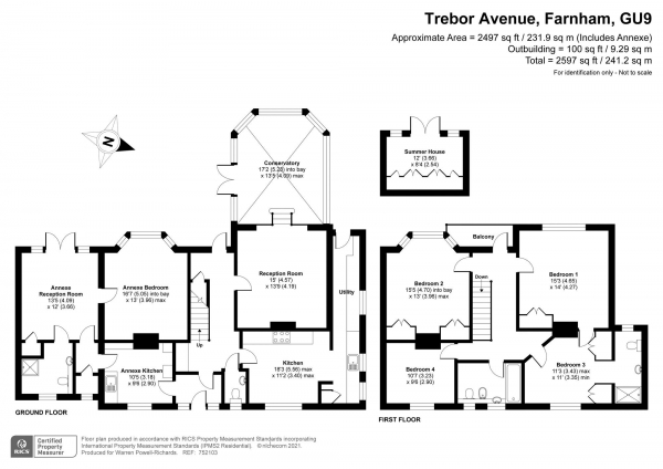 Floor Plan Image for 5 Bedroom Detached House for Sale in Trebor Avenue, Farnham