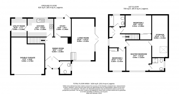 Floor Plan Image for 3 Bedroom Detached House for Sale in Copse Avenue, Farnham