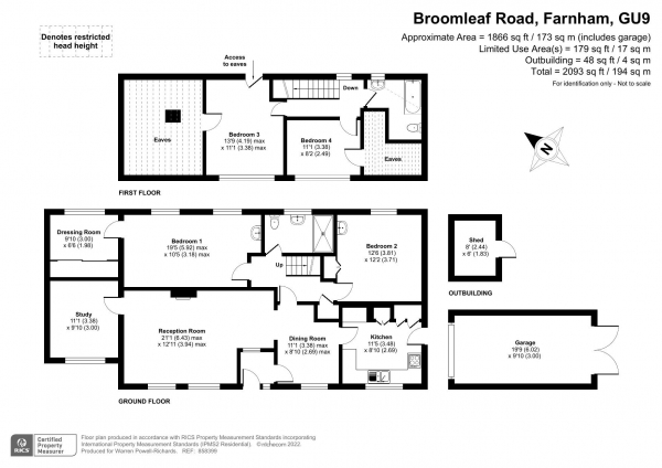 Floor Plan Image for 4 Bedroom Chalet for Sale in Broomleaf Road, Farnham