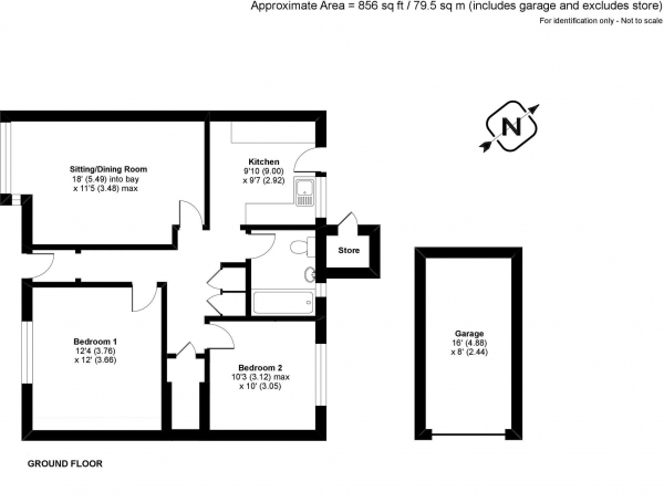 Floor Plan Image for 2 Bedroom Maisonette for Sale in Burnt Hill Road, Wrecclesham