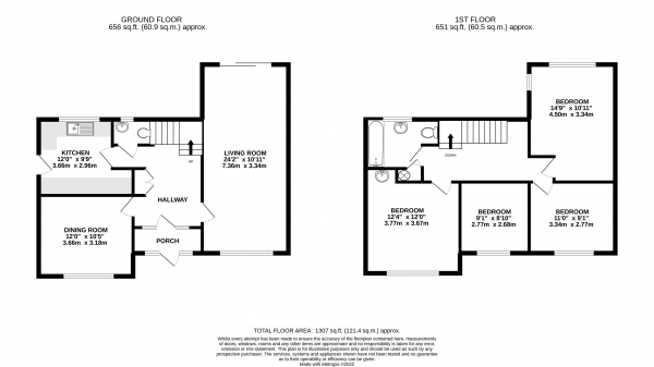 Floor Plan Image for 4 Bedroom Detached House for Sale in Broadwell Road, Farnham