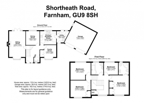 Floor Plan Image for 4 Bedroom Detached House for Sale in Shortheath Road, Farnham