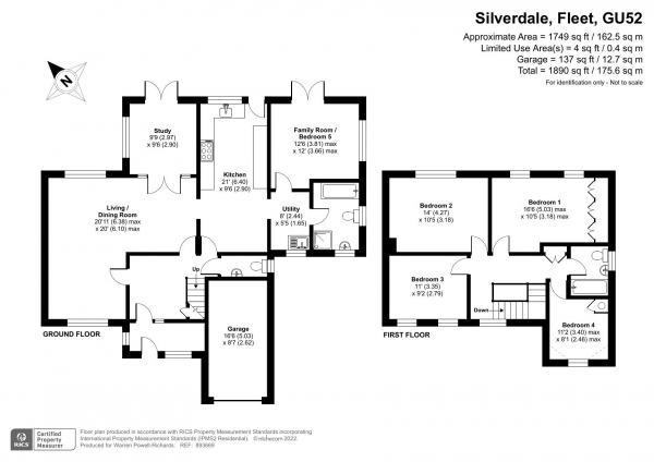 Floor Plan Image for 4 Bedroom Detached House for Sale in Silverdale, Fleet