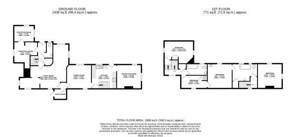 Floor Plan Image for 4 Bedroom Detached House for Sale in Bentley, Farnham