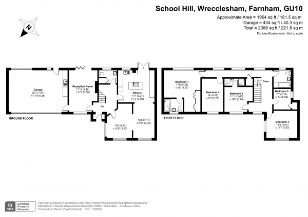 Floor Plan Image for 5 Bedroom Detached House for Sale in School Hill, Farnham