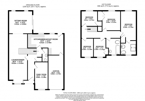 Floor Plan Image for 5 Bedroom Detached House for Sale in Badshot Park, Farnham