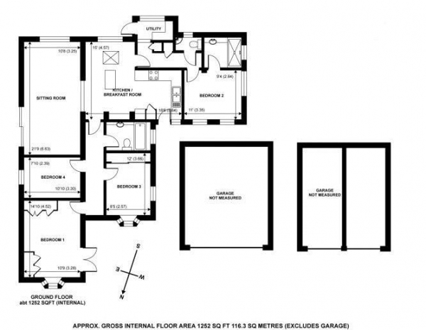 Floor Plan Image for 4 Bedroom Detached House for Sale in Hogs Back, Farnham