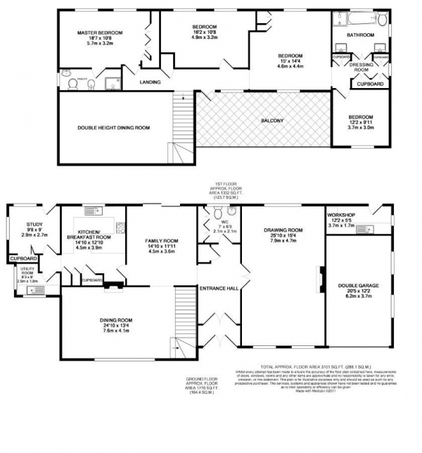 Floor Plan Image for 4 Bedroom Property for Sale in Frith End, Bordon