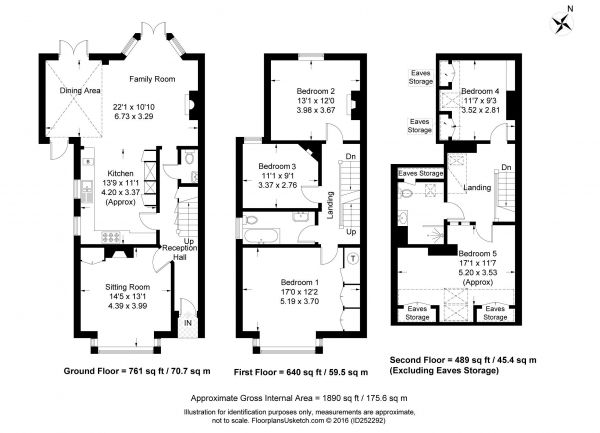 Floor Plan Image for 5 Bedroom Semi-Detached House to Rent in Thorold Road, Farnham