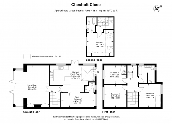 Floor Plan Image for 4 Bedroom Semi-Detached House for Sale in Chesholt Close, Fernhurst Impressive accommodation within walk of village centre