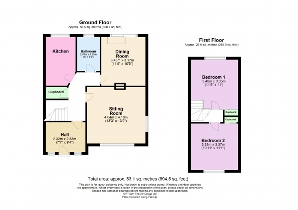 Floor Plan Image for 2 Bedroom Detached House for Sale in 18 Woodlands Lane, Haslemere