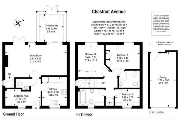 Floor Plan Image for 3 Bedroom Detached House for Sale in Chestnut Avenue, Haslemere NO ONWARD CHAIN- VIDEO TOUR NOW AVAILABLE
