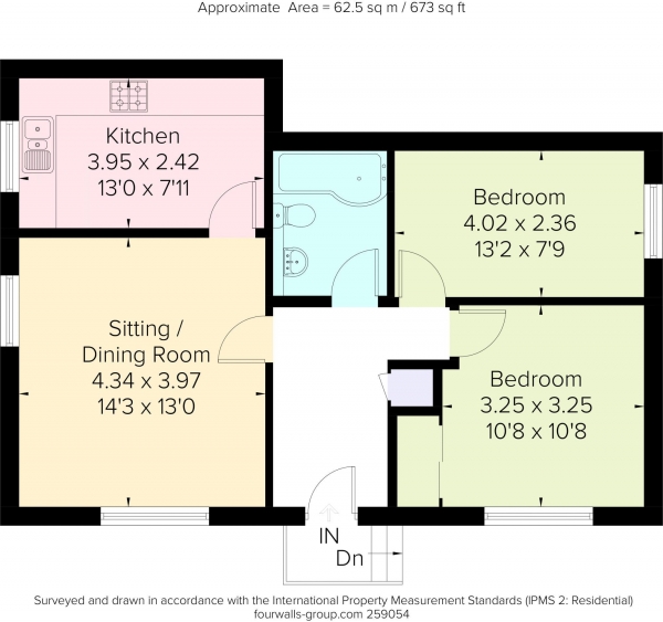 Floor Plan Image for 2 Bedroom Maisonette for Sale in St. Christophers Green, Haslemere CENTRALLY AND QUIETLY LOCATED