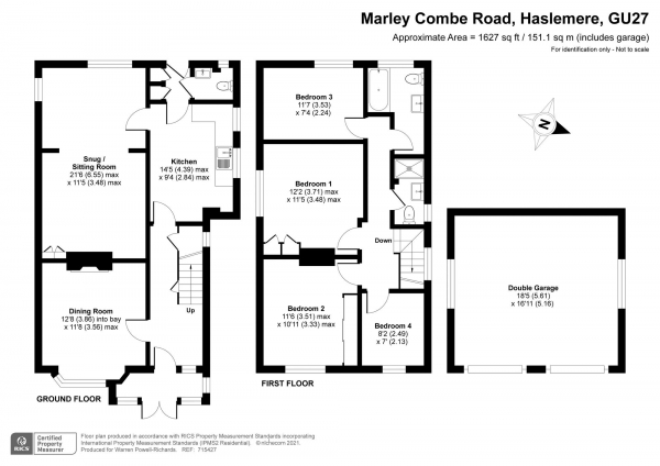 Floor Plan Image for 4 Bedroom Detached House for Sale in Marley Combe Road, Haslemere