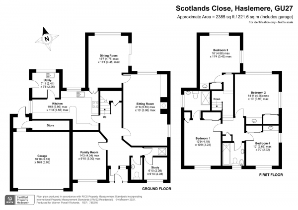 Floor Plan Image for 4 Bedroom Property for Sale in Scotlands Close, Haslemere