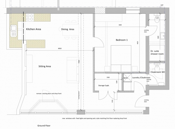 Floor Plan for 3 Bedroom Residential Development for Sale in  Kings Road, Haslemere DEVELOPMENT OPPORTUNITY PLANNING GRANTED , GU27, 2QA - Guide Price &pound350,000