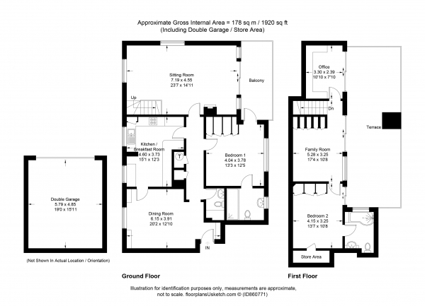 Floor Plan Image for 2 Bedroom Apartment for Sale in Lythe Hill Park, Haslemere FABULOUS PENTHOUSE APARTMENT WITH STUNNING VIEWS