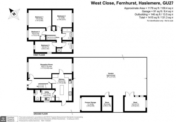 Floor Plan Image for 4 Bedroom Semi-Detached House for Sale in Fernhurst, Haslemere