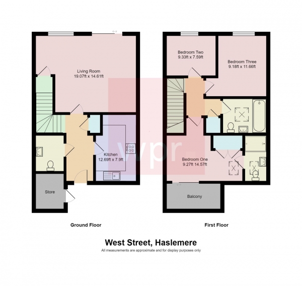 Floor Plan Image for 3 Bedroom End of Terrace House to Rent in West Street, Haslemere