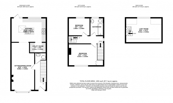 Floor Plan Image for 2 Bedroom Terraced House for Sale in Popes Mead, Haslemere