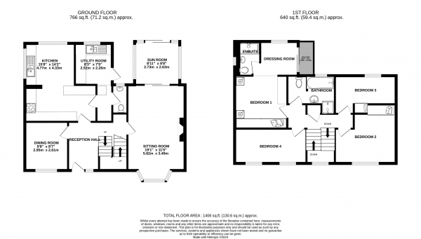 Floor Plan Image for 4 Bedroom Detached House for Sale in Dolphin Close, Haslemere