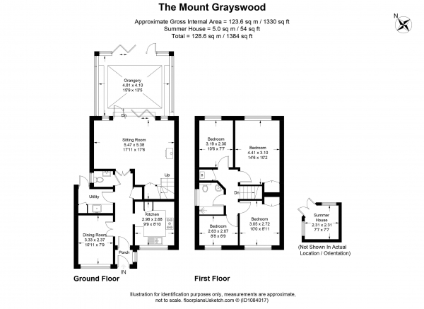 Floor Plan Image for 4 Bedroom Detached House for Sale in The Mount, Grayswood