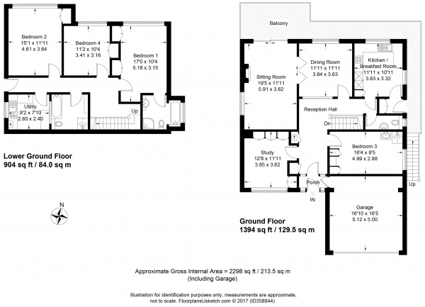Floor Plan Image for 4 Bedroom Detached House for Sale in Scotlands Close, Haslemere WALK OF STATION, TOWN & COUNTRYSIDE.