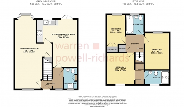 Floor Plan Image for 3 Bedroom Semi-Detached House to Rent in Kirdford, Billingshurst