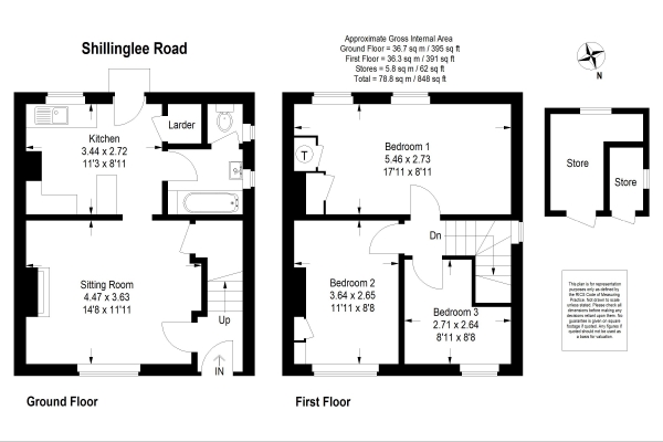 Floor Plan Image for 3 Bedroom Semi-Detached House for Sale in Shillinglee Road, Plaistow