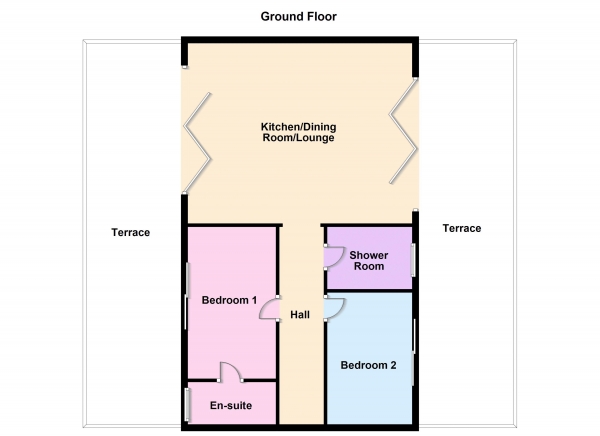 Floor Plan Image for 2 Bedroom Penthouse for Sale in Penthouse Life in Peterborough, Bretton, PE3 8AX