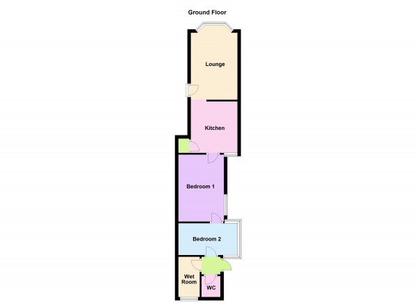 Floor Plan Image for 2 Bedroom Apartment for Sale in Investment Opportunity at Palmerston Road, PE2 9DE
