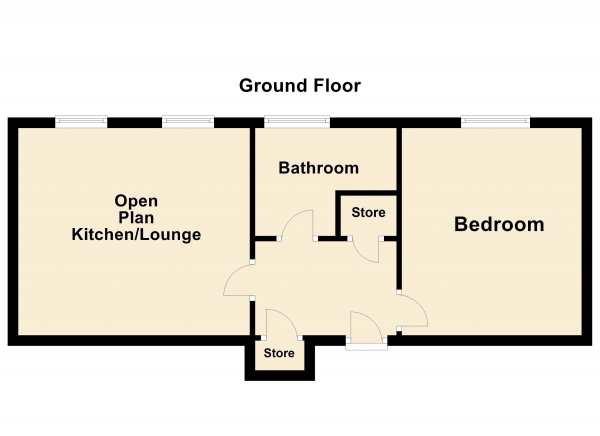 Floor Plan Image for 1 Bedroom Apartment for Sale in Garrick House, Fletton, PE2 8DR